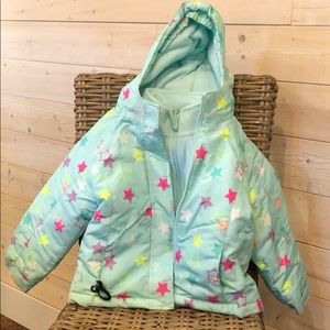 Girls Winter Coat with fleece insert